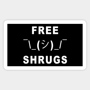 Free Shrugs Magnet